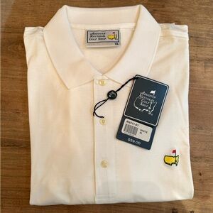 White Augusta National Golf Shop Masters golf polo shirt, NWT, XL